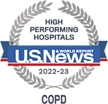 U.S. News and World Report High Performing Hospital for COPD