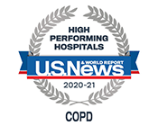 U.S. News and World Report High Performing Hospital for COPD