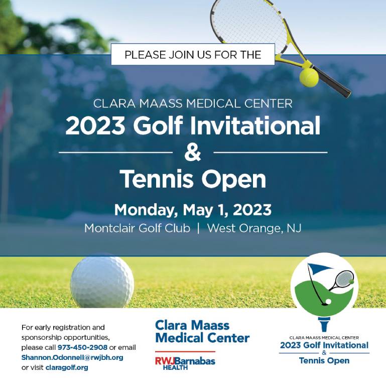 2023 Golf & Tennis Save The Date - Monday, May 1, 2023