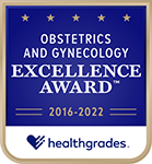 Healthgrades Excellence Award 2022 Obstetrics and Gynecology