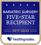 Healthgrades Five Star Recipient Bariatric Surgery 2017-2023