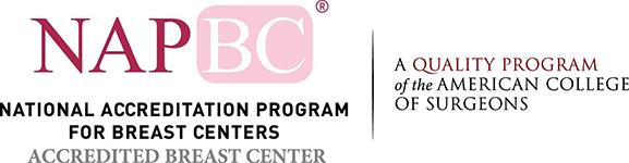 Certificate of Accreditation from the National Accreditation Program for Breast Centers (NAPBC)