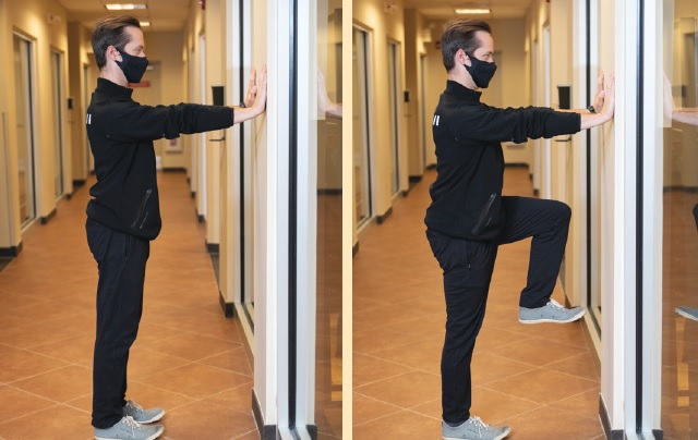 Standing hip extension exercise