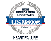 U.S. News and World Report High Performing Hospital for Heart Failure