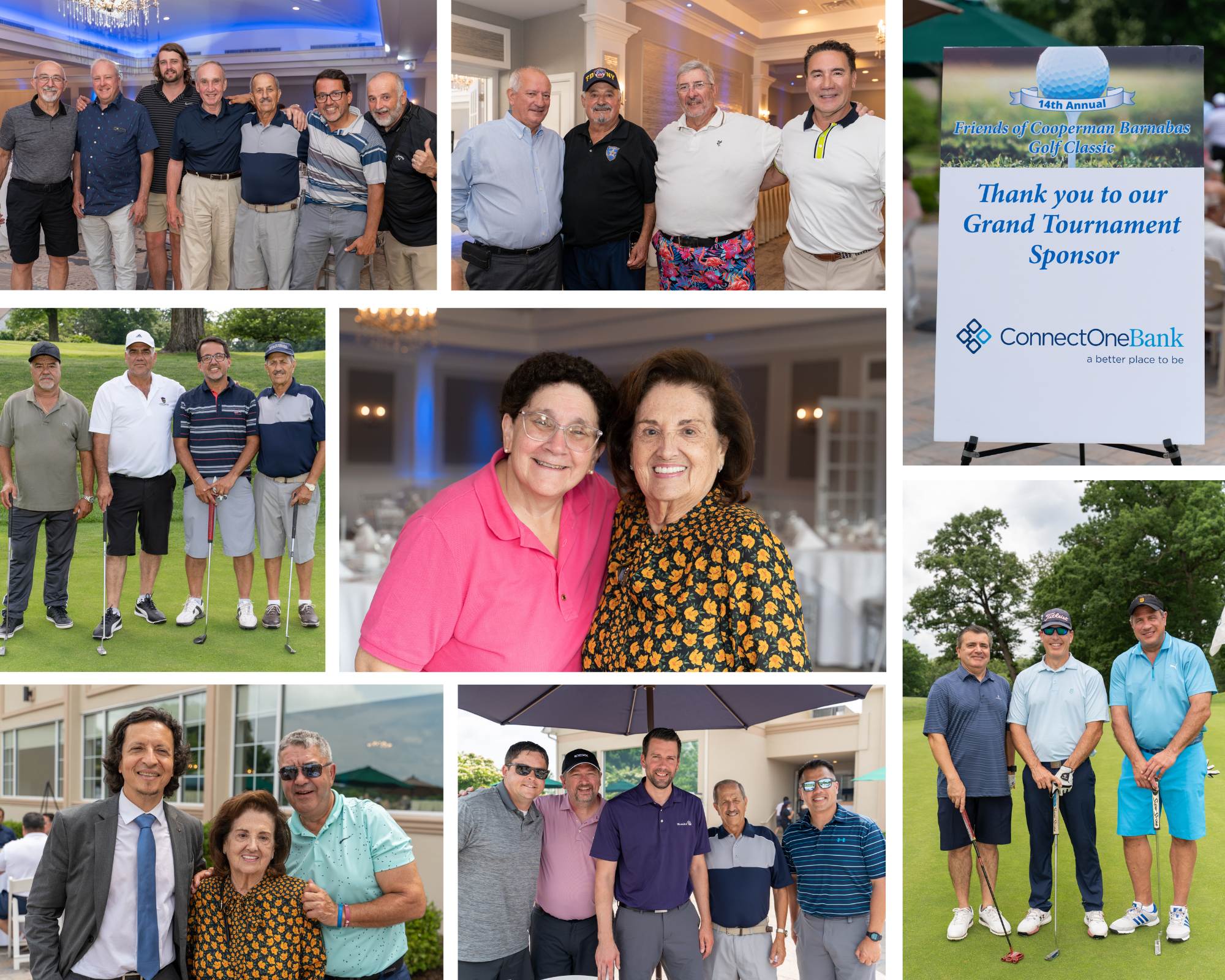 Collage of Pictures Golf Event 