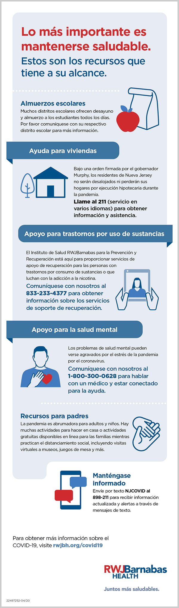 resources for staying healthy spanish