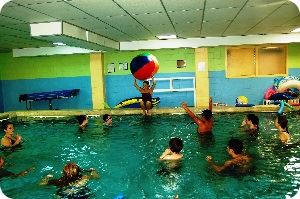 children in swimming pool 
