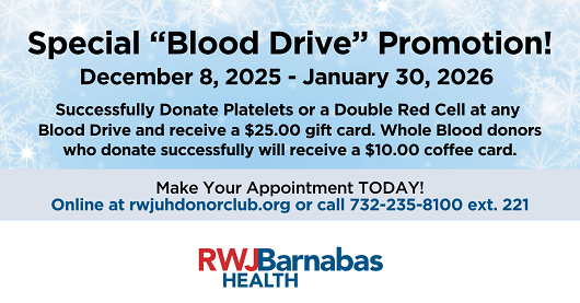 Special Blood Drive Promotion