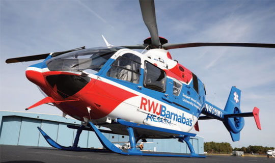 RWJBarnabas Health patient transfer helicopter