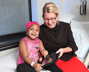 Nurse with child at Newark Beth Israel Medical Center's Children's Hospital of NJ