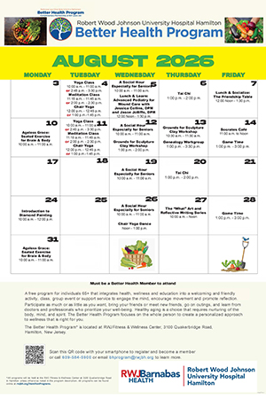 RWJUH Hamilton Calendar