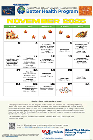 RWJUH Hamilton Calendar