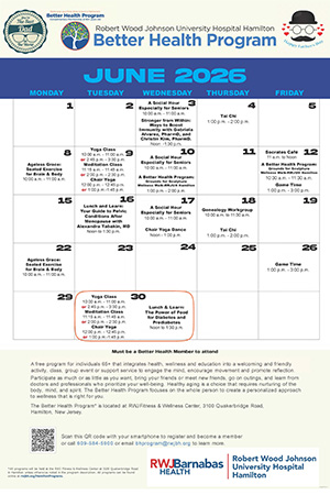 RWJUH Hamilton Calendar