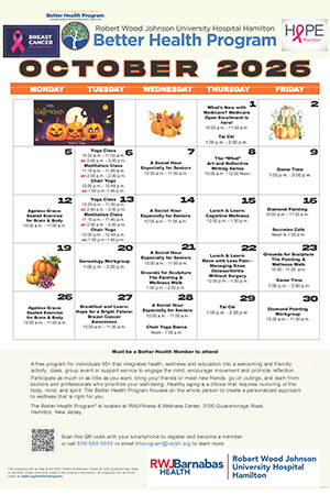 RWJUH Hamilton Calendar