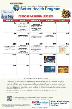 RWJUH Hamilton Calendar