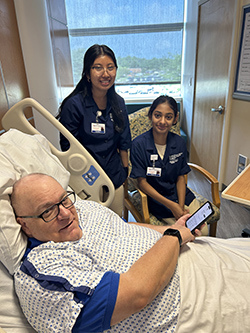 Teen Volunteers and patient