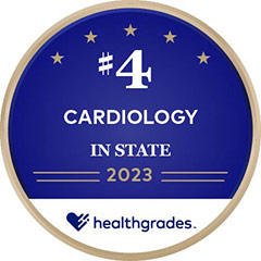 Healthgrades #4 Cardiology In State 2023
