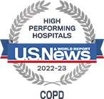 US News High Performing Hospitals COPD 2022-2023