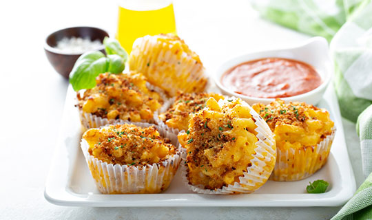 mac and cheese muffin cups