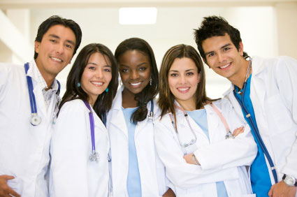 Group of healthcare workers