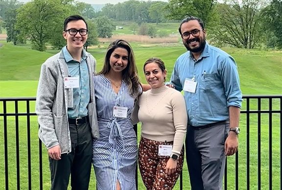 PGY-3 Chief Residents standing together outside