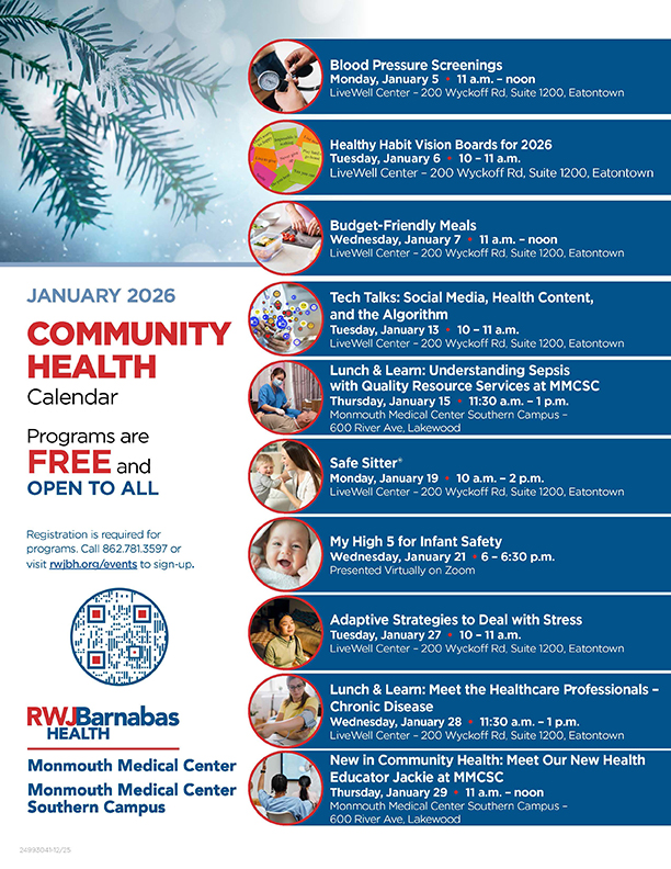Community Education Events Calendar
