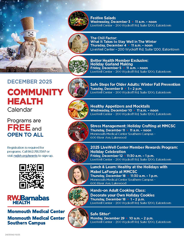 Community Education Events Calendar