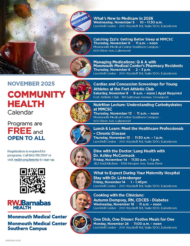 Community Education Events Calendar