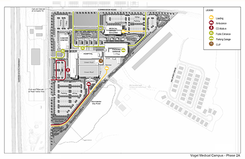 Drawing Depicting Internal Roadways Circulation
