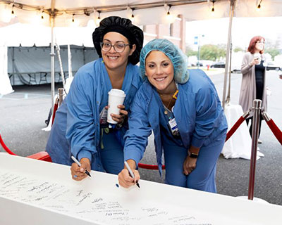 Monmouth Medical Center Beam Signing