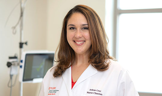 Oncology nurse Arlene Cruz