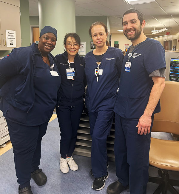 5North Team: Renee Cummins RN, Johanna Moore MS, RN, MSW, LSW, MBA, MEDSURG-BC, Eugenia Khurgin BSN, RN, Michael Schaier MSN, BS,RN-BC, PCCN