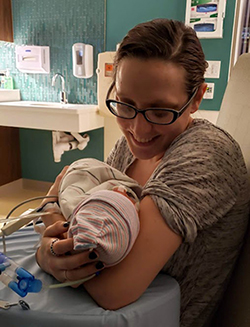 Amy and Everest in the NICU