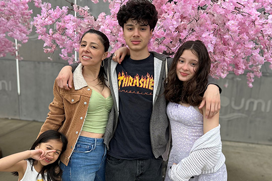 Ana Mendez and family