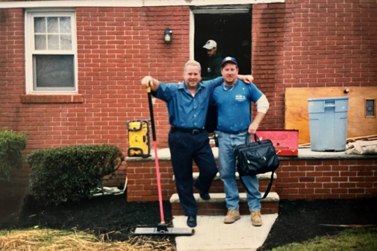 Ed Reuter with brother