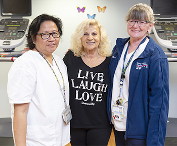 Sandra G and staff at Clara Maass Medical Center
