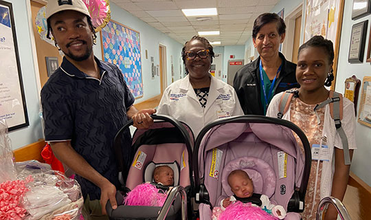 MoMo Twins clap-out at Newark Beth Israel Medical Center