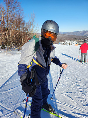 Michael on ski slope