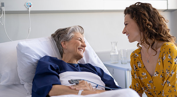 woman with patient