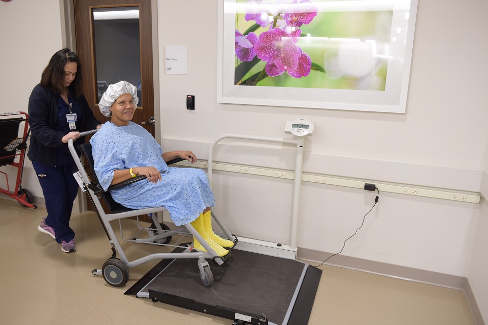 surgery center wheelchair scale