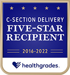Healthgrades Five Star Recipient - C-Section