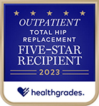 Healthgrades - RWJUH Somerset Total Hip Replacement Five-Star Recipient 2023
