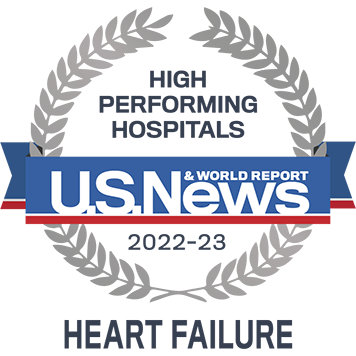 US News & World Report High performing Hospitals 2022 -23 Heart Failure