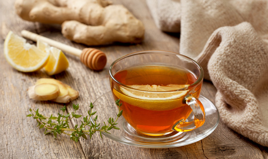 Cup of Tea With Lemon, Honey, and Ginger